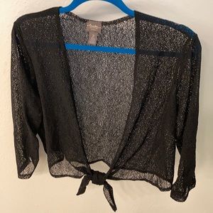 Black Lace Cover Up Chicos travelers collection